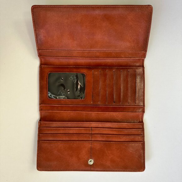 ALDO Ladies Genuine Leather 7.25" x 4" Trifold Wing Wallet - Picture 3 of 6